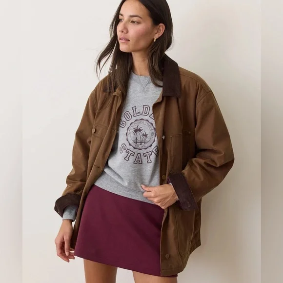 Marine Layer Riley Waxed Barn Jacket size medium sold out! - Picture 5 of 11